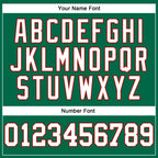 Custom Kelly Green White-Red Authentic Football Jersey photo 5