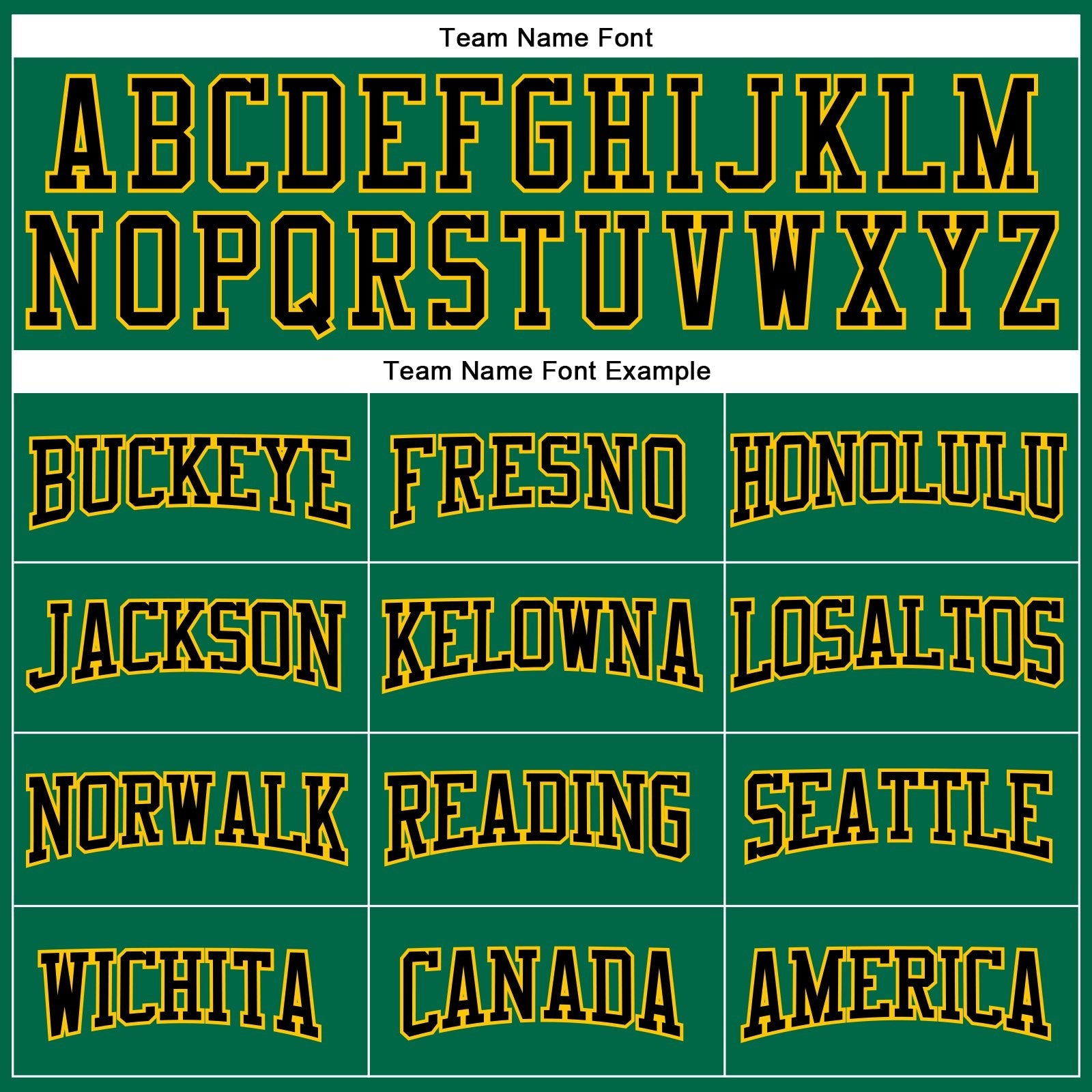Custom Kelly Green Black-Yellow Authentic Football Jersey photo 4
