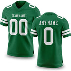 Custom Kelly Green White Authentic Football Jersey