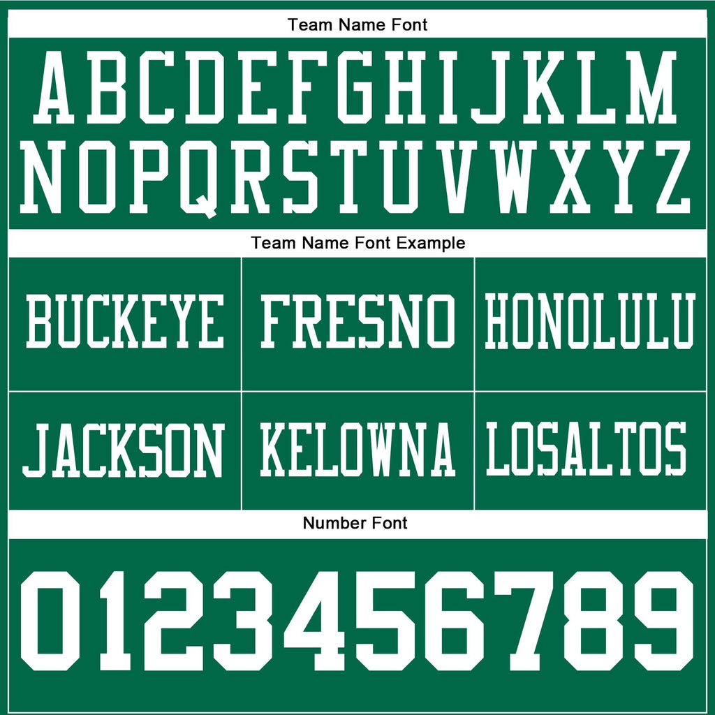 Custom Kelly Green White Authentic Football Jersey photo 4