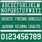 Custom Kelly Green White Authentic Football Jersey photo 4