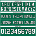 Custom Kelly Green White-Black Authentic Football Jersey photo 4