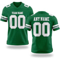 Custom Kelly Green White-Gray Authentic Football Jersey