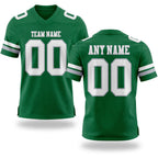 Custom Kelly Green White-Gray Authentic Football Jersey