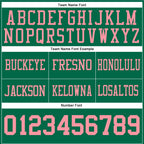 Custom Kelly Green Medium Pink Authentic Football Jersey photo 4
