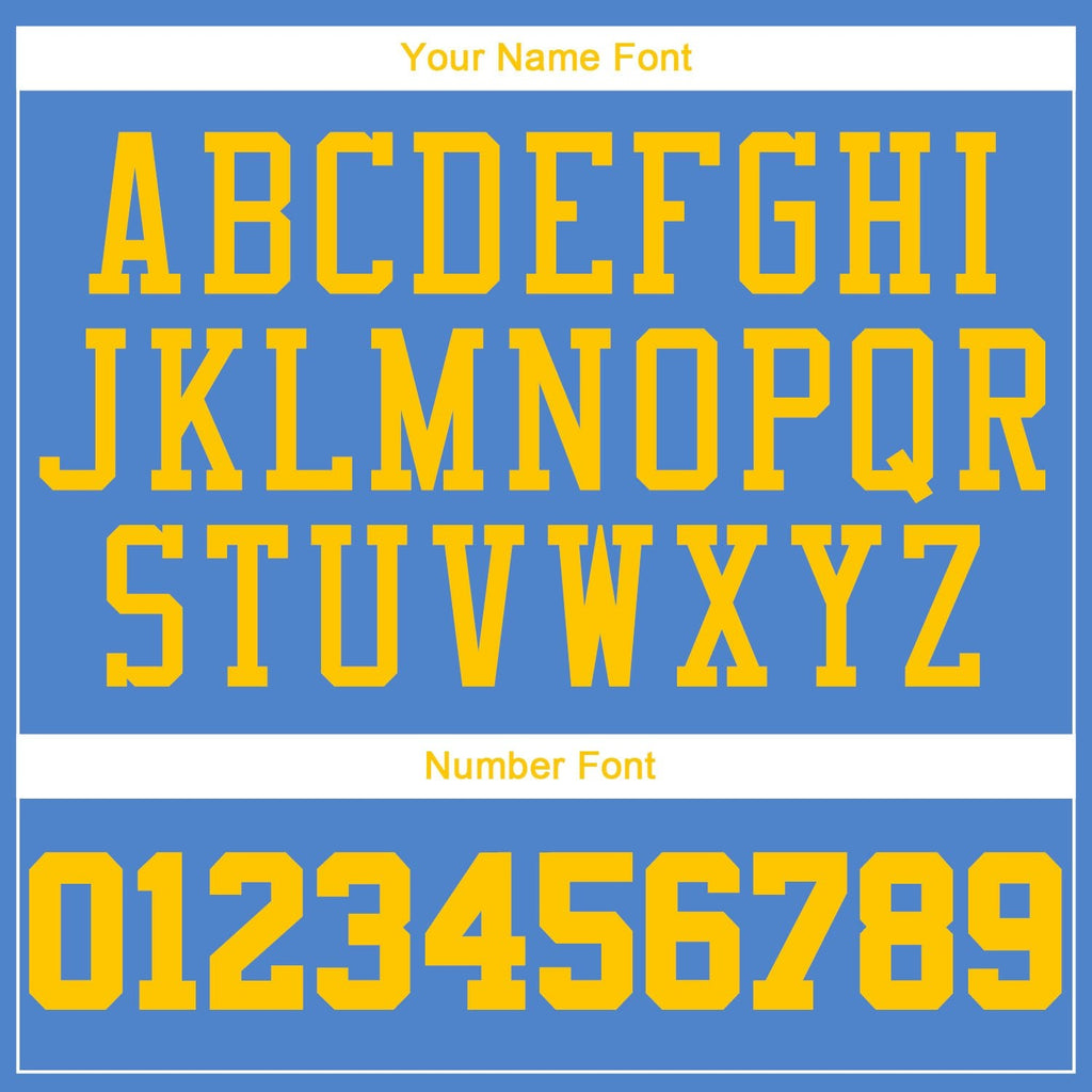 Custom Light Blue Gold Authentic Throwback Basketball Jersey photo 3