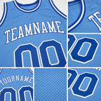 Custom Light Blue Royal-White Authentic Throwback Basketball Jersey detail