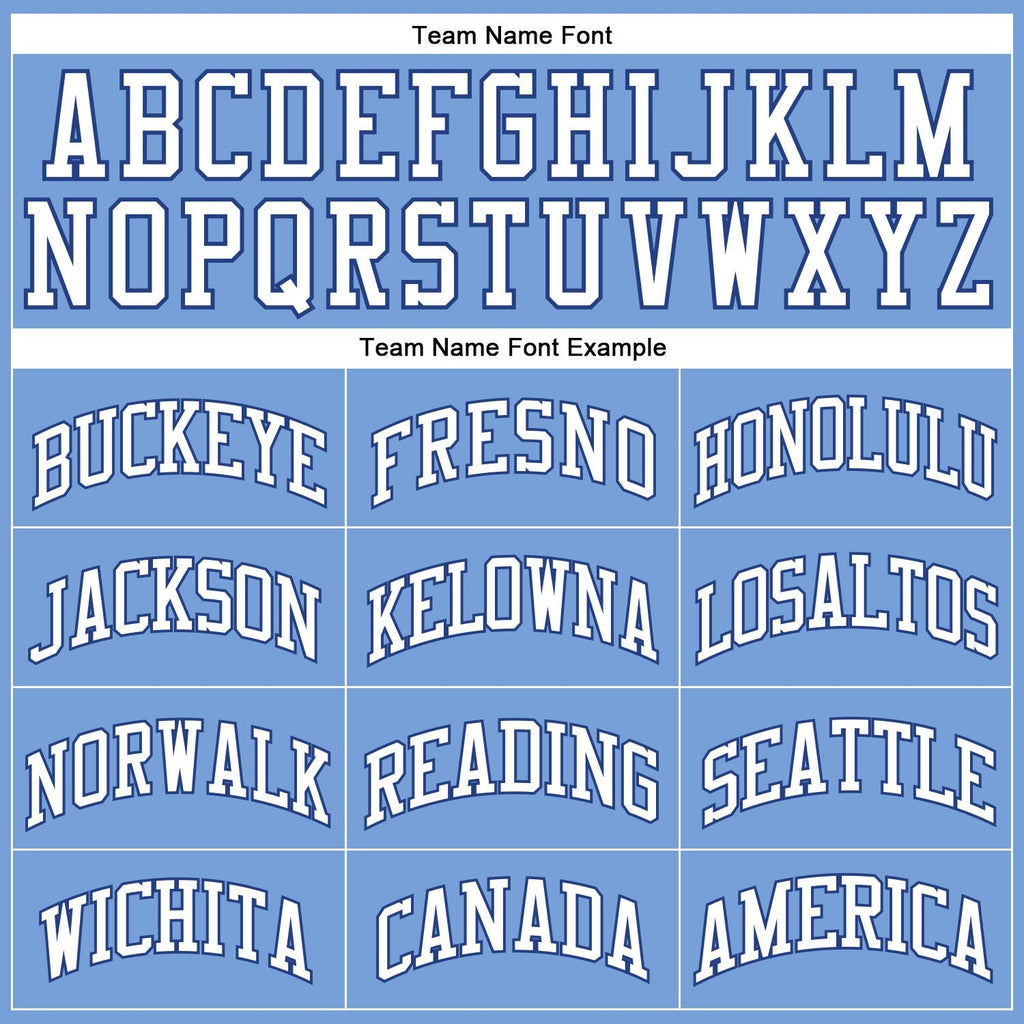 Custom Light Blue Royal-White Authentic Throwback Basketball Jersey photo 2