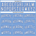 Custom Light Blue Royal-White Authentic Throwback Basketball Jersey photo 2