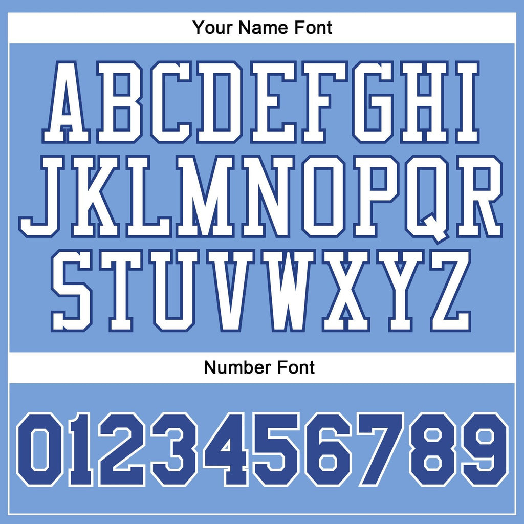 Custom Light Blue Royal-White Authentic Throwback Basketball Jersey photo 3