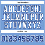Custom Light Blue Royal-White Authentic Throwback Basketball Jersey photo 3