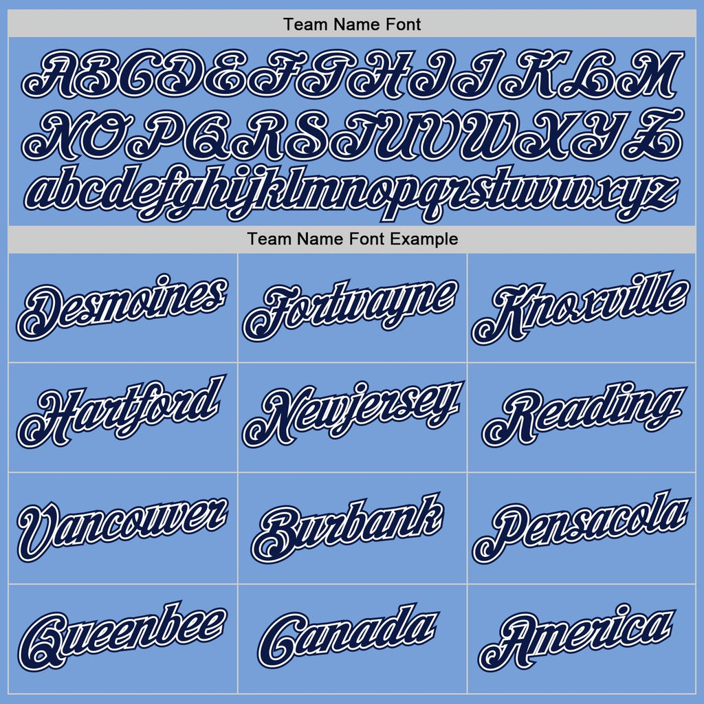 Custom Stitched Light Blue Navy-White Sports Pullover Sweatshirt Hoodie photo 5