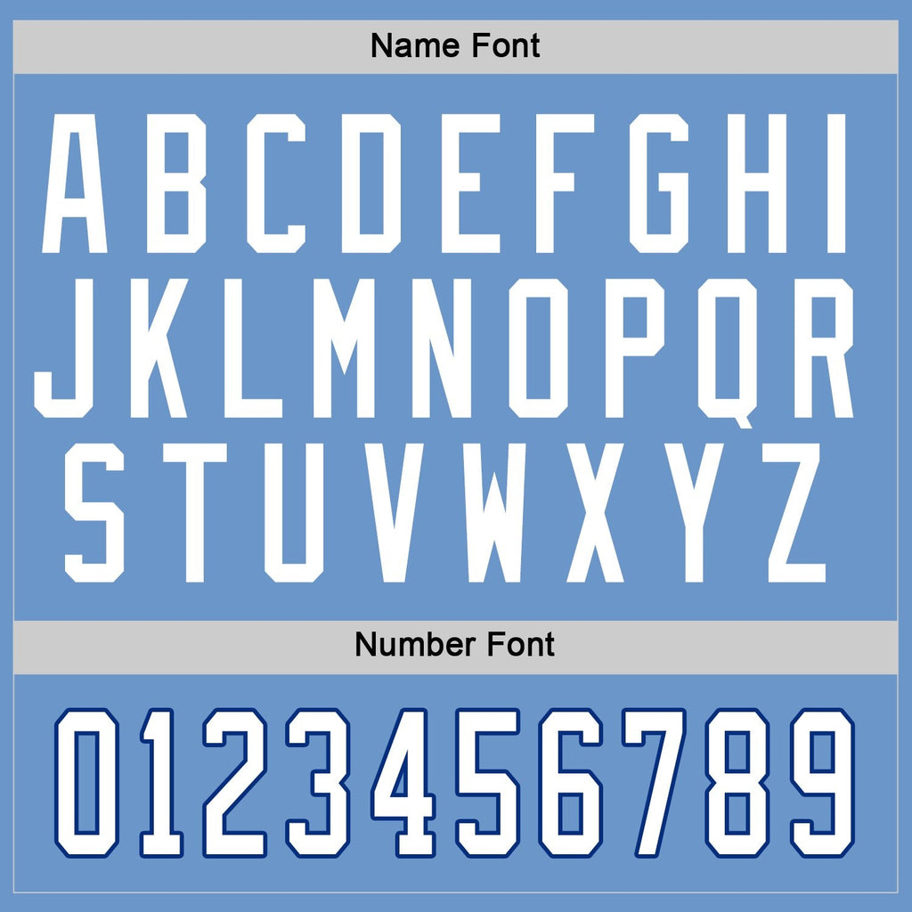 Custom Light Blue White-Royal Hockey Jersey photo 4