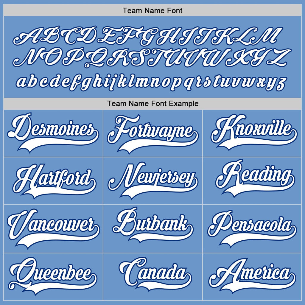 Custom Light Blue White-Royal Hockey Jersey photo 5