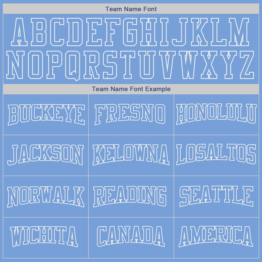 Custom Stitched Light Blue Light Blue-White Sports Pullover Sweatshirt Hoodie photo 2