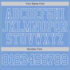 Custom Stitched Light Blue Light Blue-White Sports Pullover Sweatshirt Hoodie photo 3