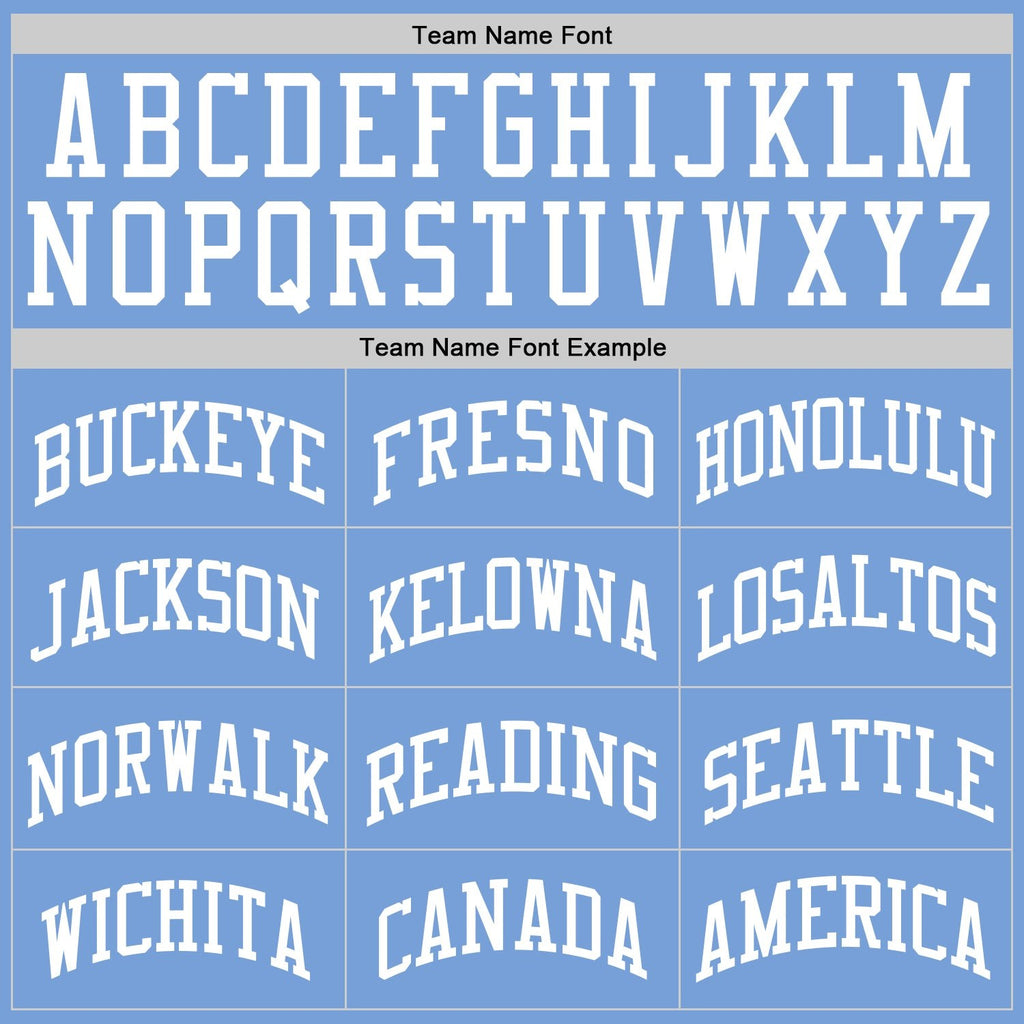 Custom Light Blue White Authentic Throwback Basketball Jersey photo 3