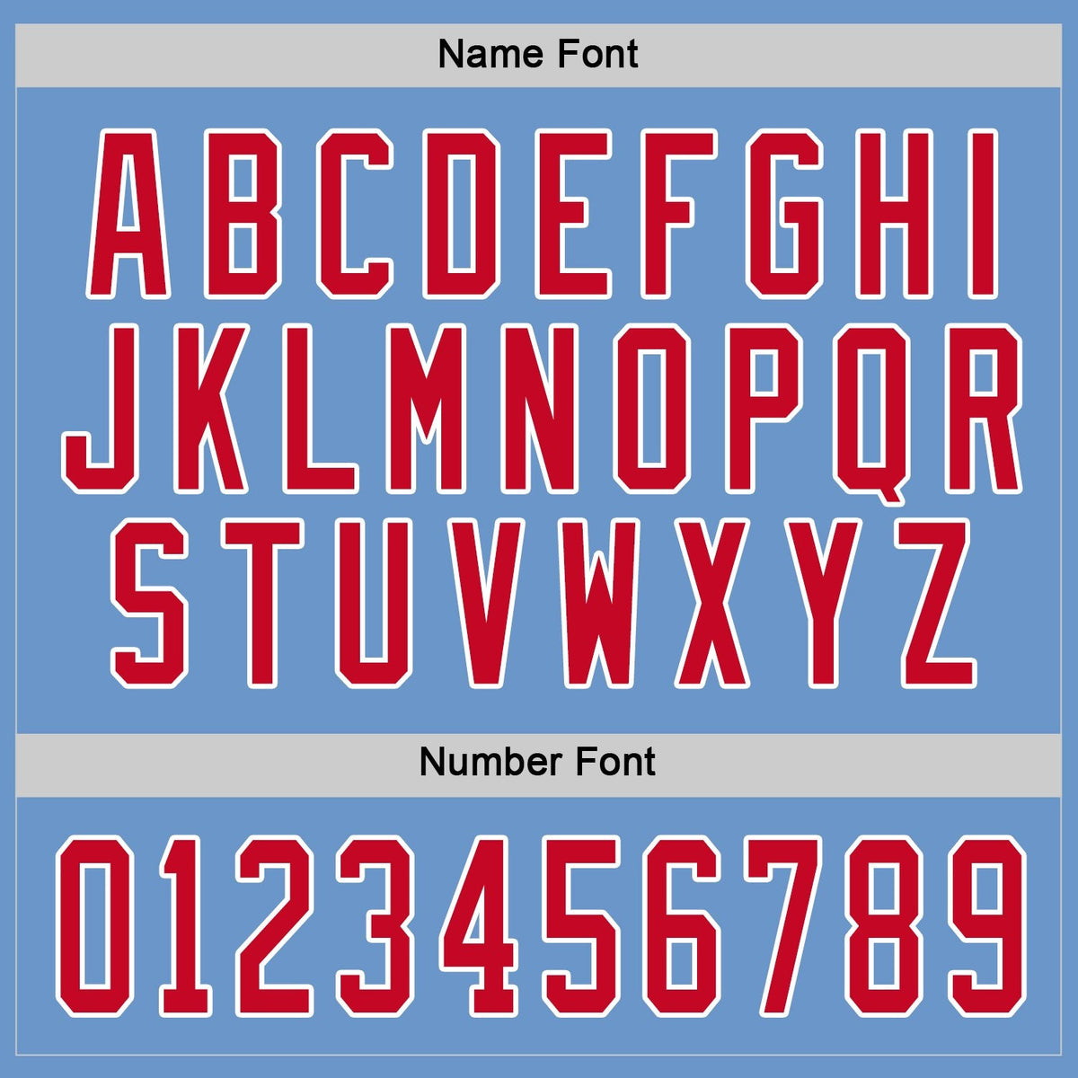 Custom Light Blue Red-White Hockey Jersey photo 3