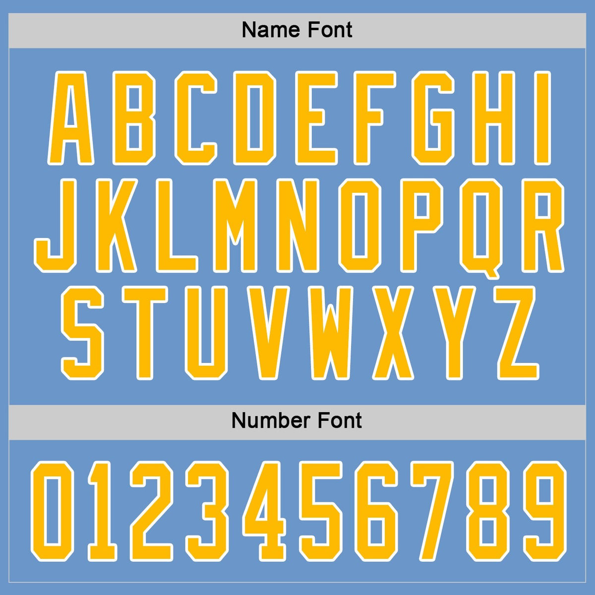 Custom Light Blue Gold-White Hockey Jersey photo 3