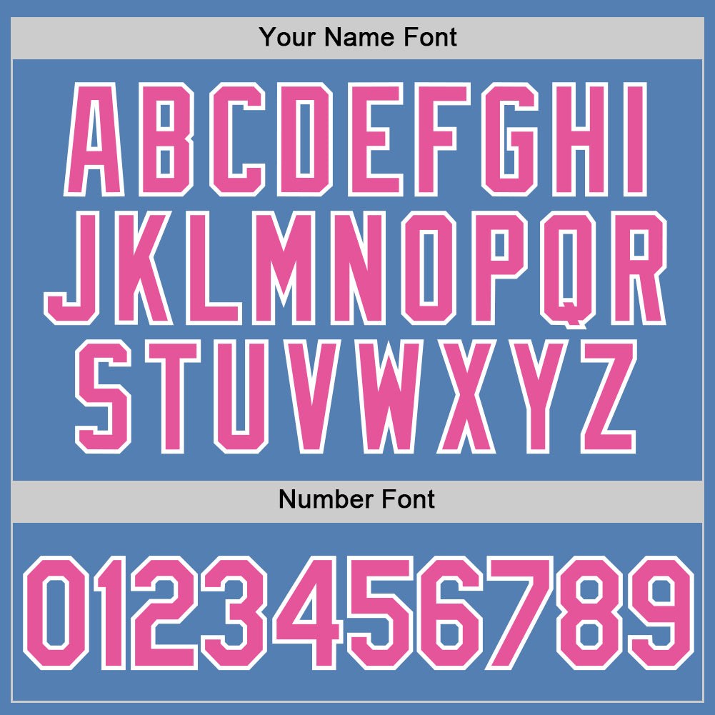 Custom Light Blue Pink-White Performance T-Shirt photo 3