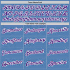 Custom Light Blue Purple-White Performance T-Shirt photo 2