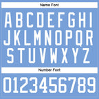 Custom Light Blue White Hockey Lace Neck Jersey photo 4