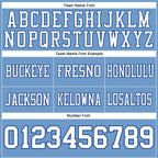 Custom Light Blue White-Royal Authentic Football Jersey photo 4