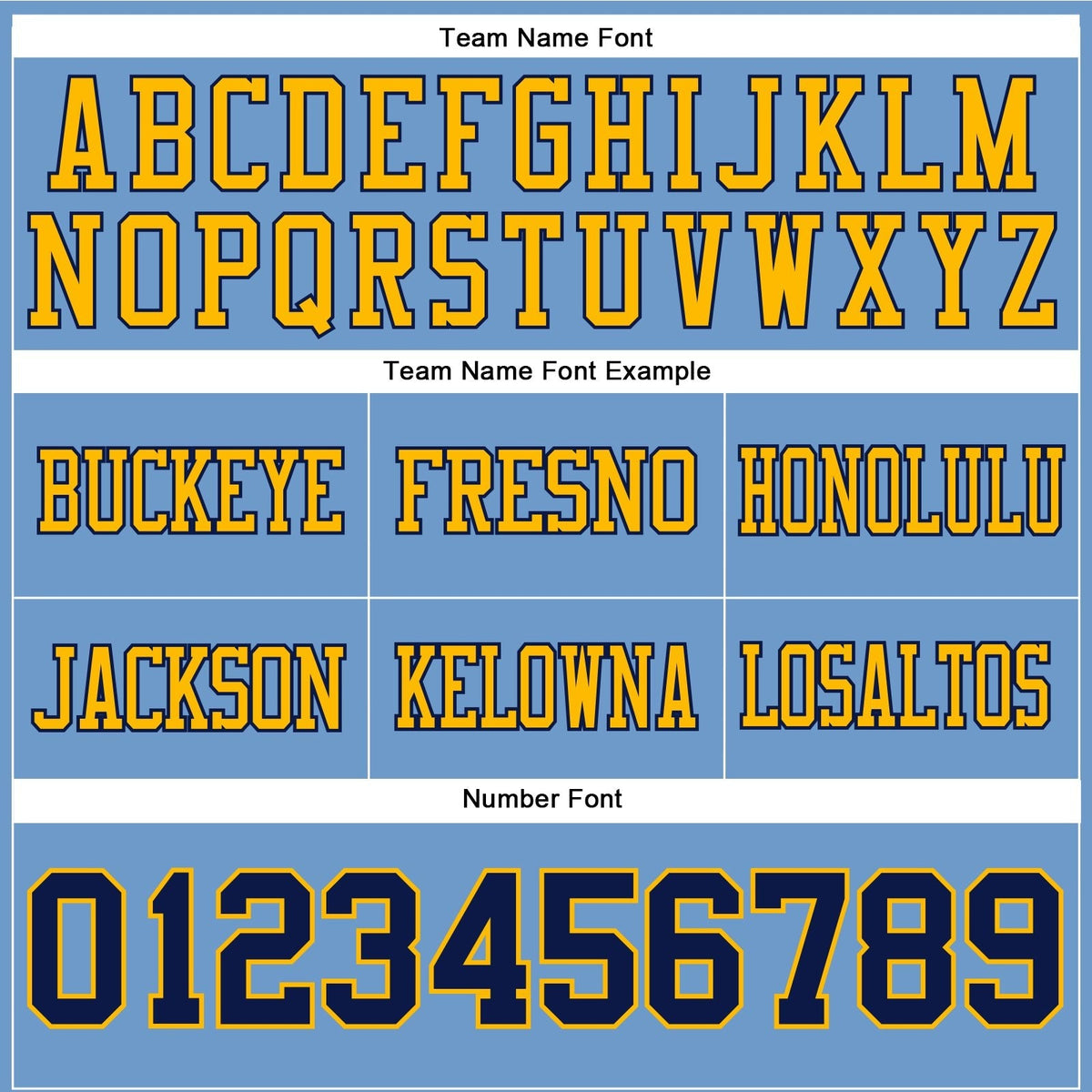 Custom Light Blue Navy-Gold Authentic Football Jersey photo 3