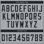 Custom Gray Black Round Neck Basketball Uniform Jersey photo 3