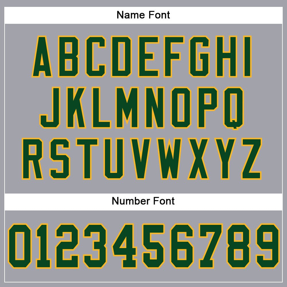 Custom Light Gray Green-Gold Mesh Authentic Football Jersey photo 3