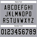 Custom Light Gray Black-White Mesh Authentic Football Jersey photo 4