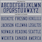 Custom Light Gray Navy-White Mesh Authentic Football Jersey photo 2