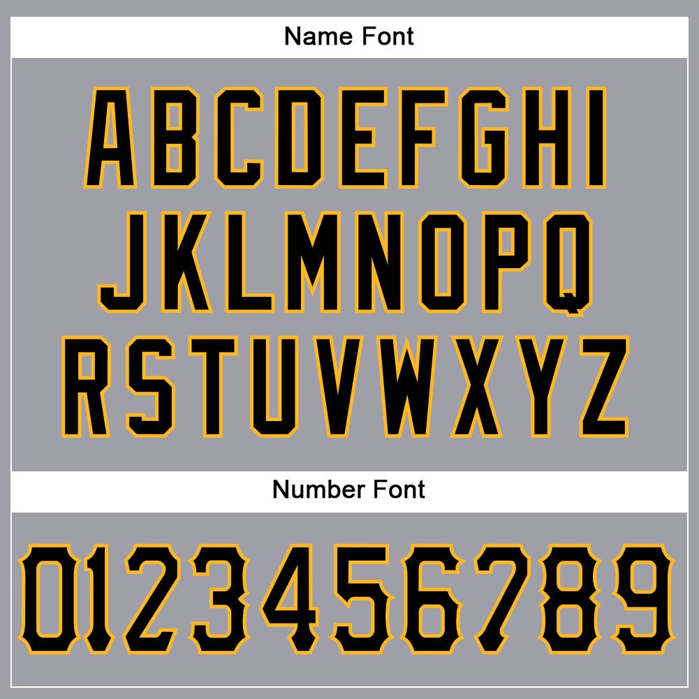 Custom Light Gray Black-Gold Mesh Authentic Football Jersey photo 3