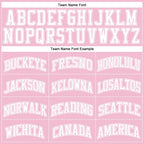 Custom Light Pink White Authentic Throwback Basketball Jersey photo 3