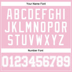 Custom Light Pink White Authentic Throwback Basketball Jersey photo 4