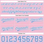 Custom Light Pink Light Blue-White Authentic Throwback Basketball Shorts photo 3