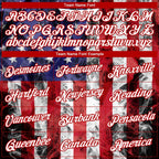 Custom White White Red-Royal American Flag Fashion 3D Long Sleeve Performance T-Shirt photo 3