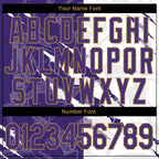 Custom Graffiti Pattern Purple-Old Gold Scratch 3D Long Sleeve Performance T-Shirt photo 4