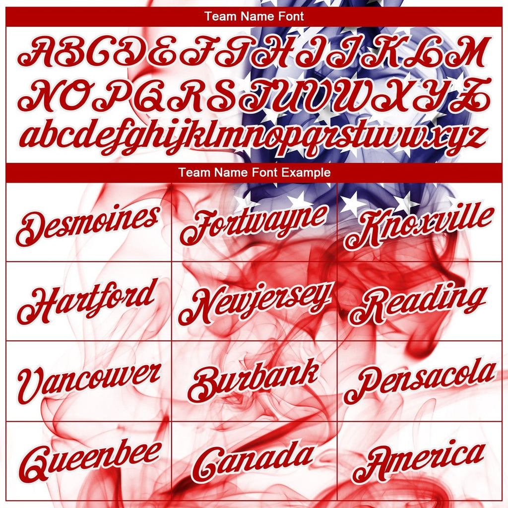 Custom White Red-Royal American Flag Fashion 3D Long Sleeve Performance T-Shirt photo 3