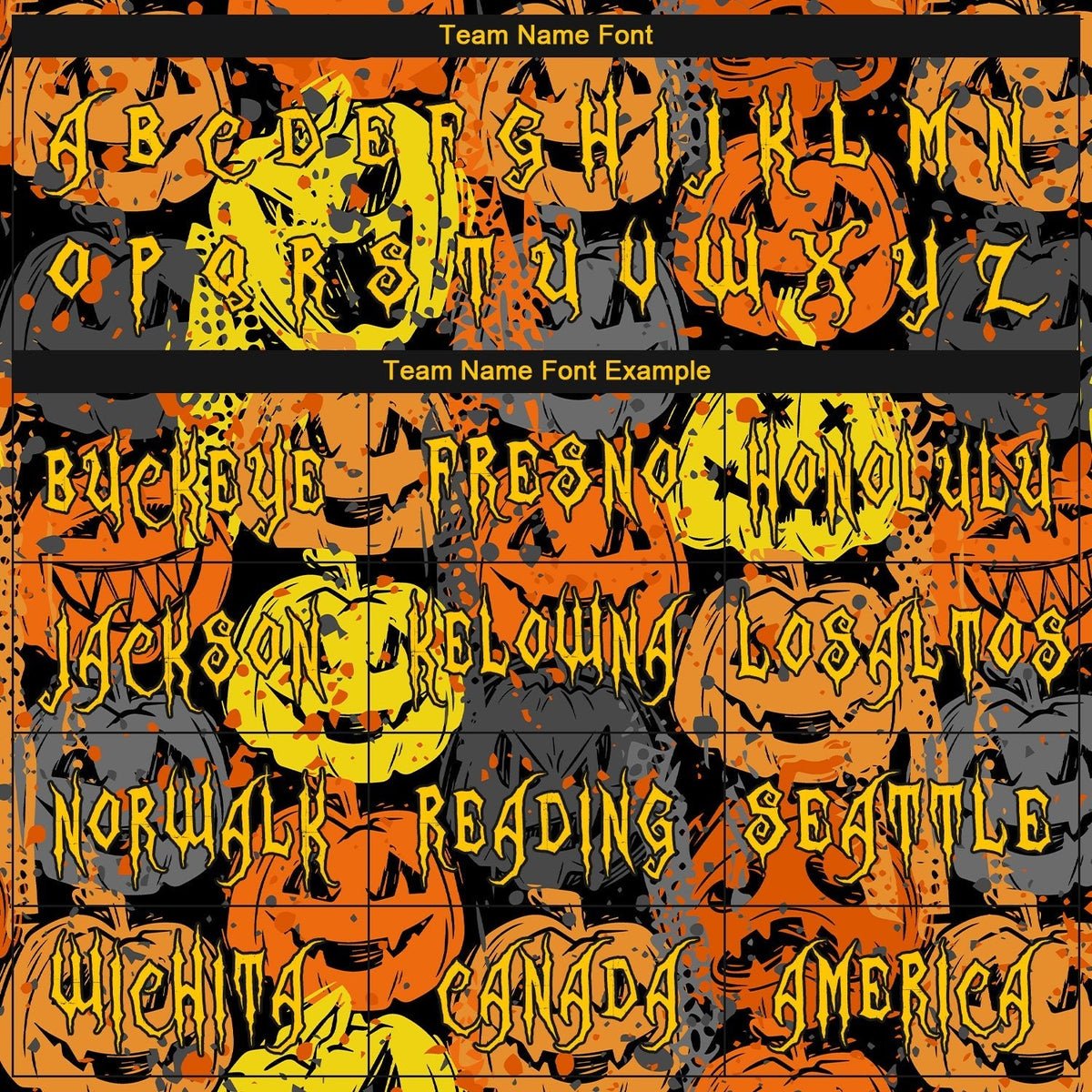 Custom 3D Pattern Halloween Pumpkins Long Sleeve Performance T-Shirt photo 2
