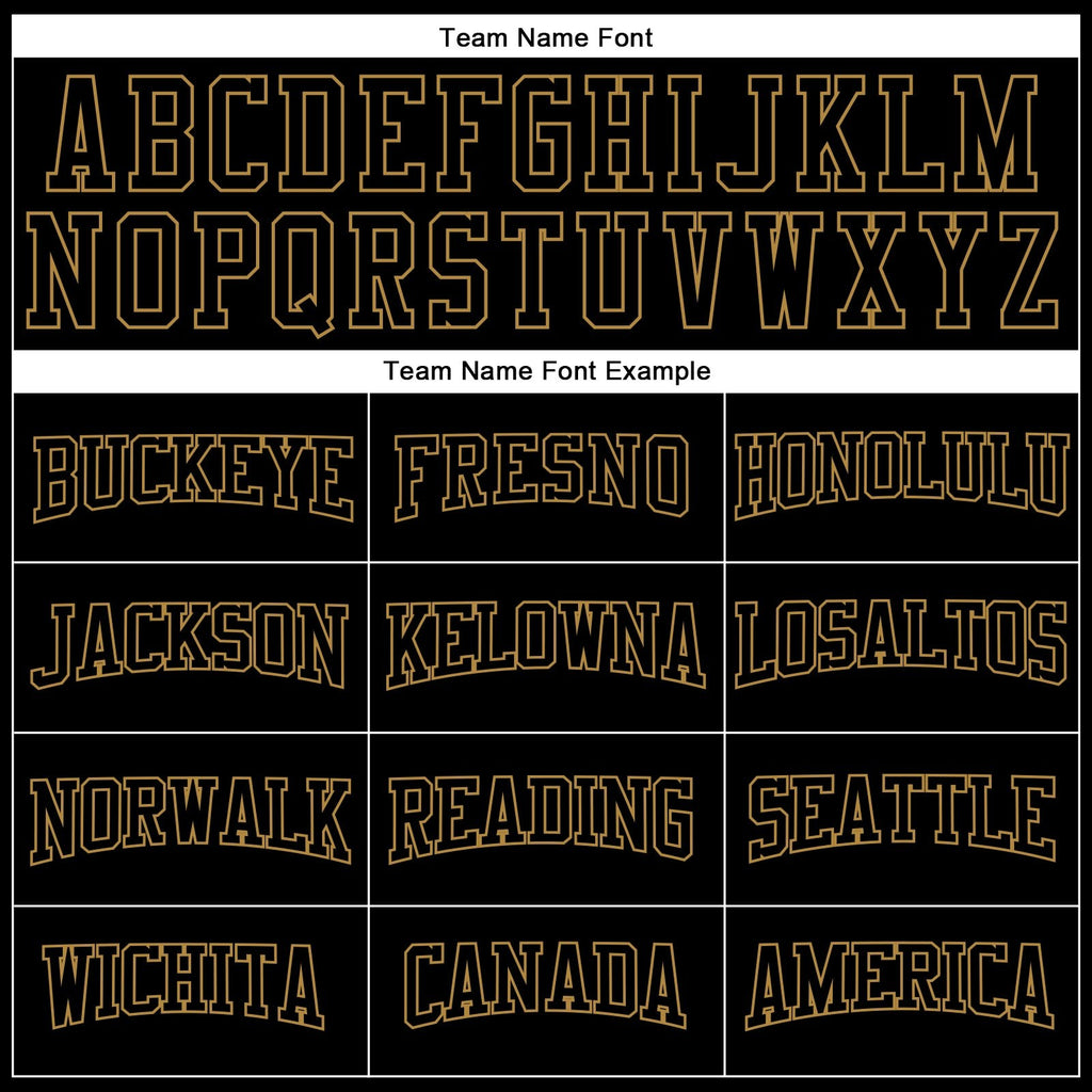 Custom Black Black-Old Gold Long Sleeve Performance T-Shirt photo 4