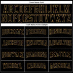 Custom Black Black-Old Gold Long Sleeve Performance T-Shirt photo 4