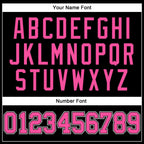 Custom Black Pink-White Long Sleeve Performance T-Shirt photo 5