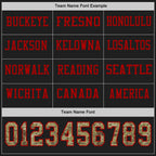 Custom Black Camo-Red Long Sleeve Authentic Football Jersey photo 2