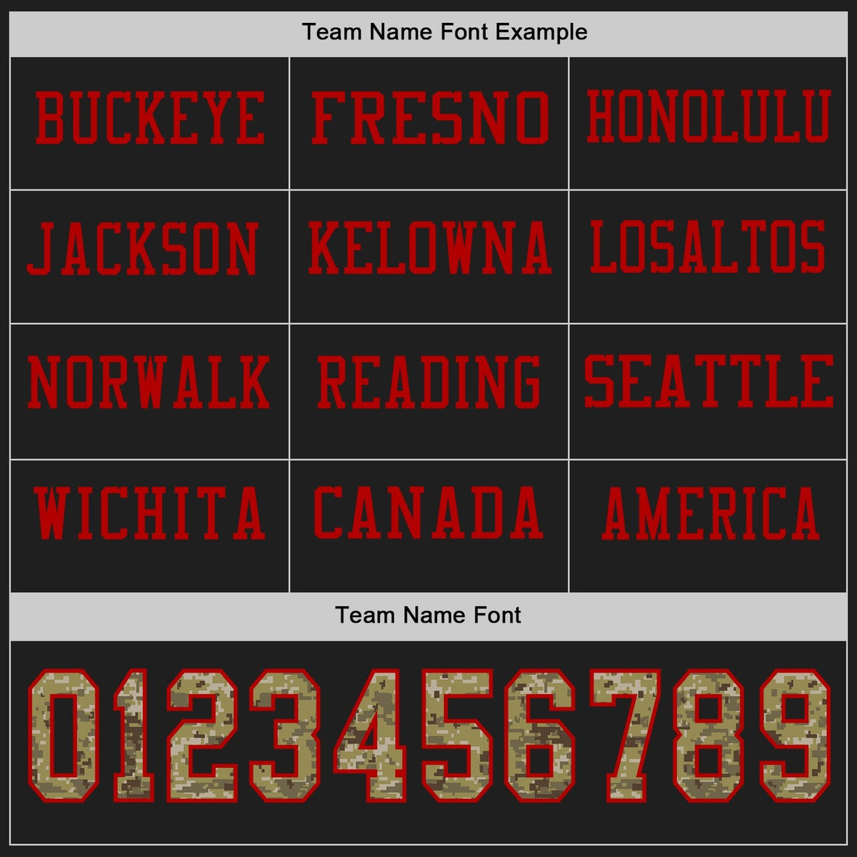 Custom Black Camo-Red Long Sleeve Authentic Football Jersey photo 2