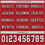 Custom Red White-Black Long Sleeve Authentic Football Jersey photo 2