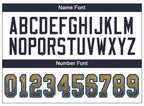 Custom Gold Navy-Powder Blue Drift Fashion Football Jersey photo 4