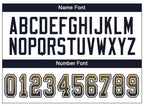 Custom Old Gold Navy-White Drift Fashion Football Jersey photo 3