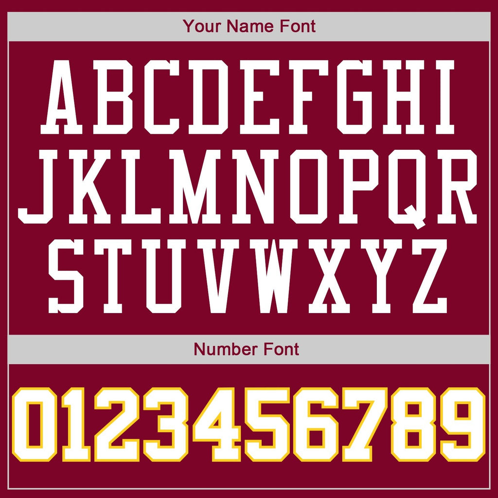 Custom Maroon White-Gold Round Neck Rib-Knit Basketball Jersey photo 2