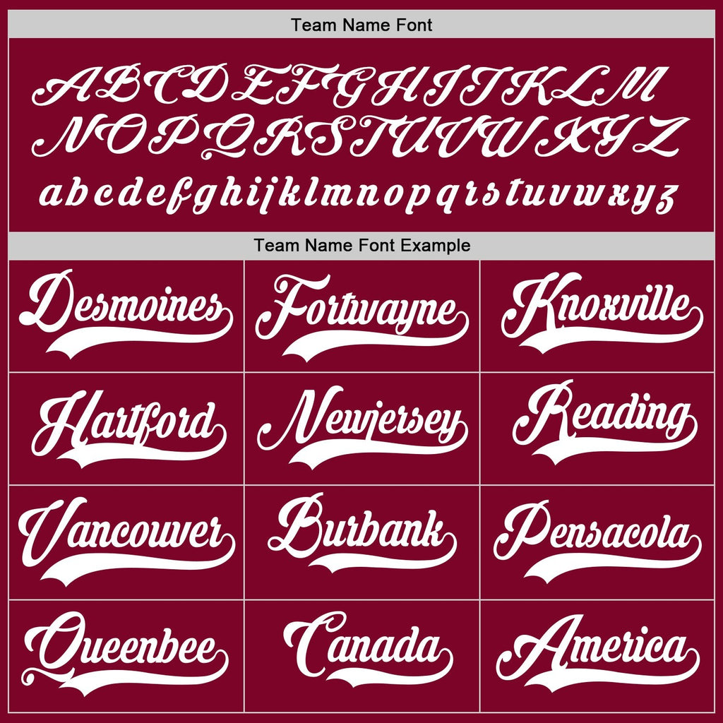 Custom Maroon White Hockey Jersey photo 3
